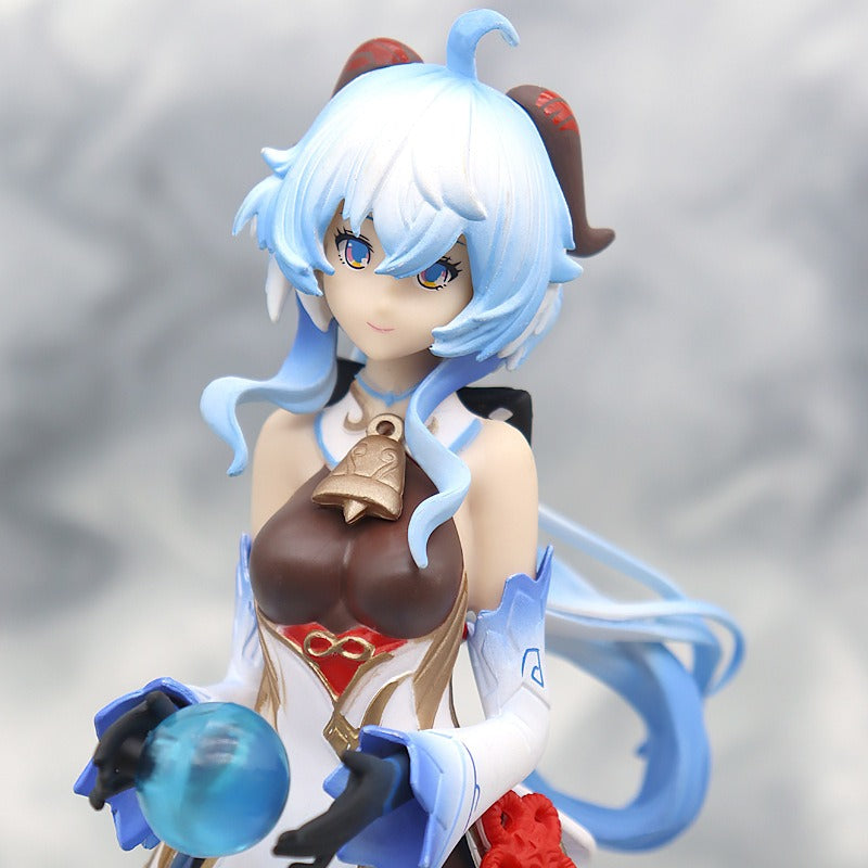 Dee Manshe Genshin Impact Ganyu Follows the Moon, Beautiful Girls anime Handmade Cartoon Peripheral Model Ornaments