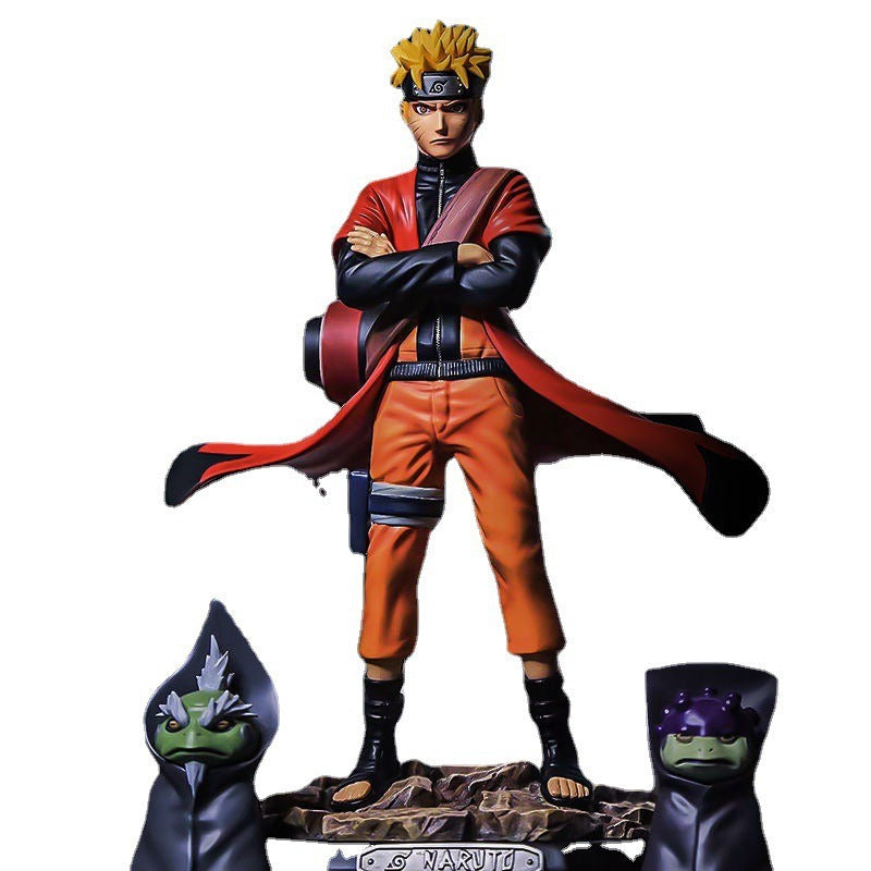 Dee Marvel Naruto Six Paths Saga Naruto GK Large Luminous Handmade Anime Surrounding Model