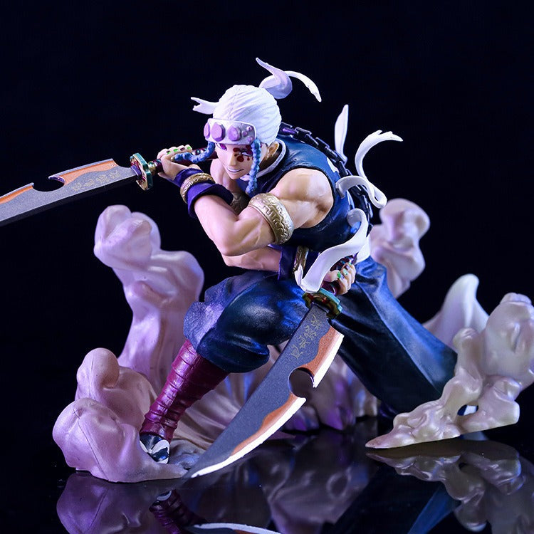 Dee Manshe Ghost Annihilation Blade GK Battle Sound Pillar Yumu Tianyuan Handmade Anime Surrounding Model Decoration